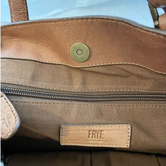 Frye Caelan  cognac satchel - Picture 11 of 13